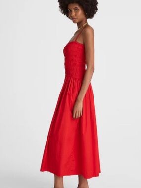 madewell sidonie poplin maxi dress Madewell Sidonie Cotton Poplin Maxi Dress